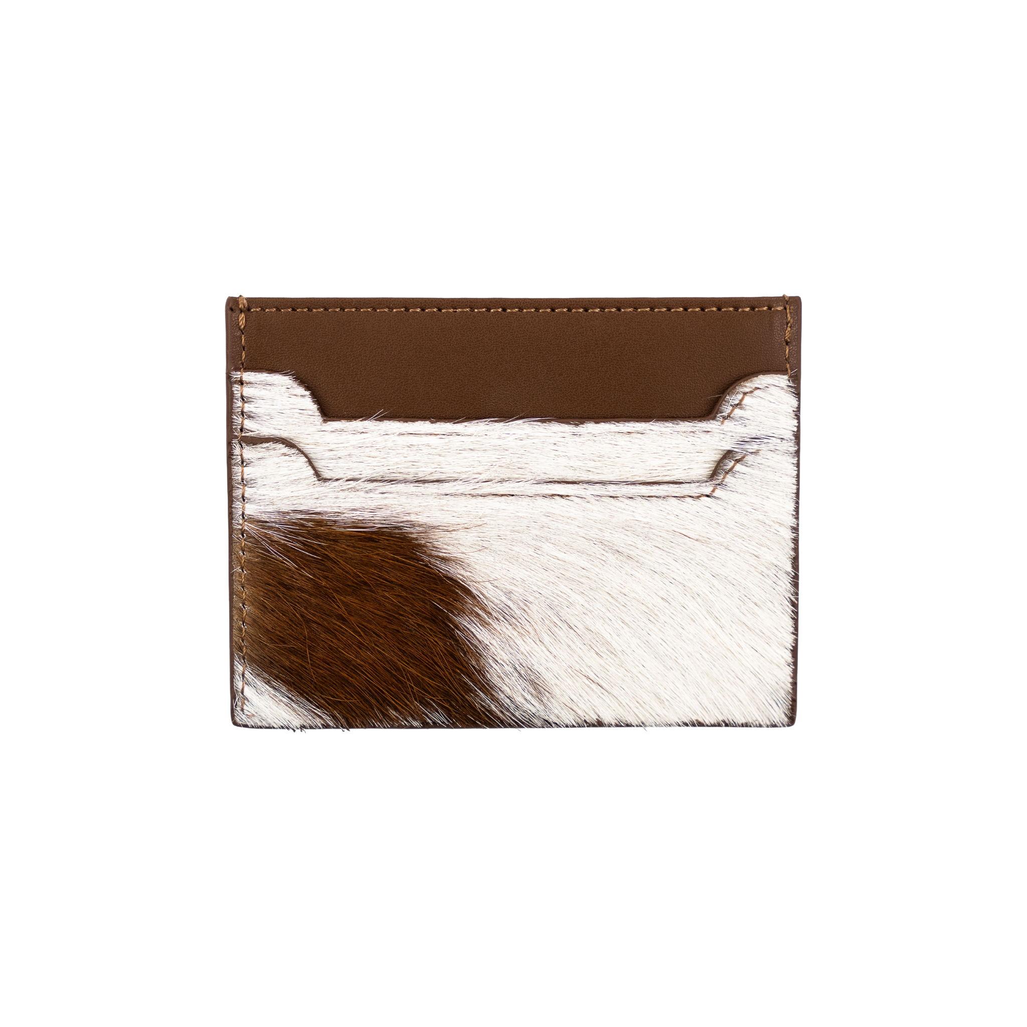 cow leather card holder