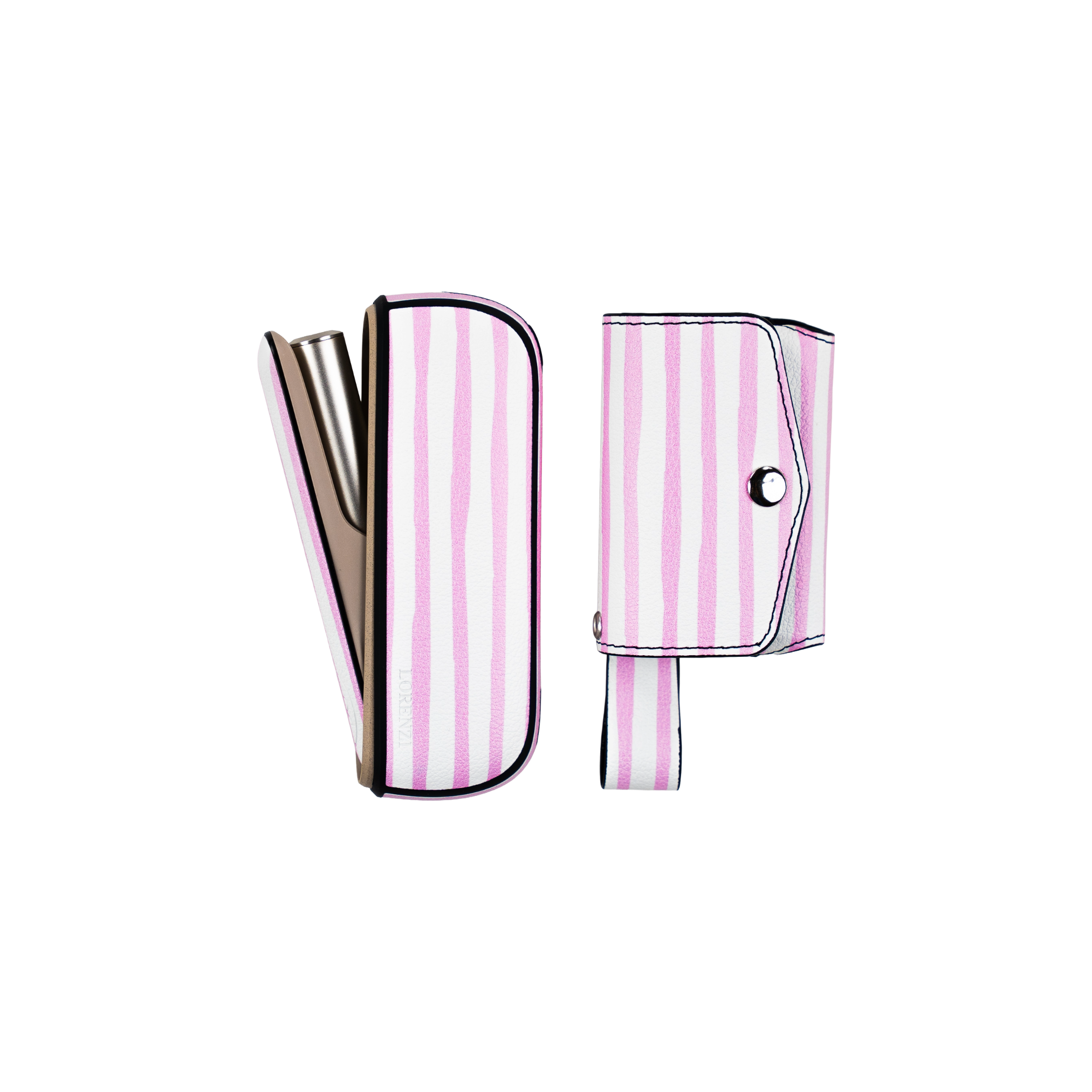 Beach Pink Case Lorenzi holder set - Lorenzi Paris