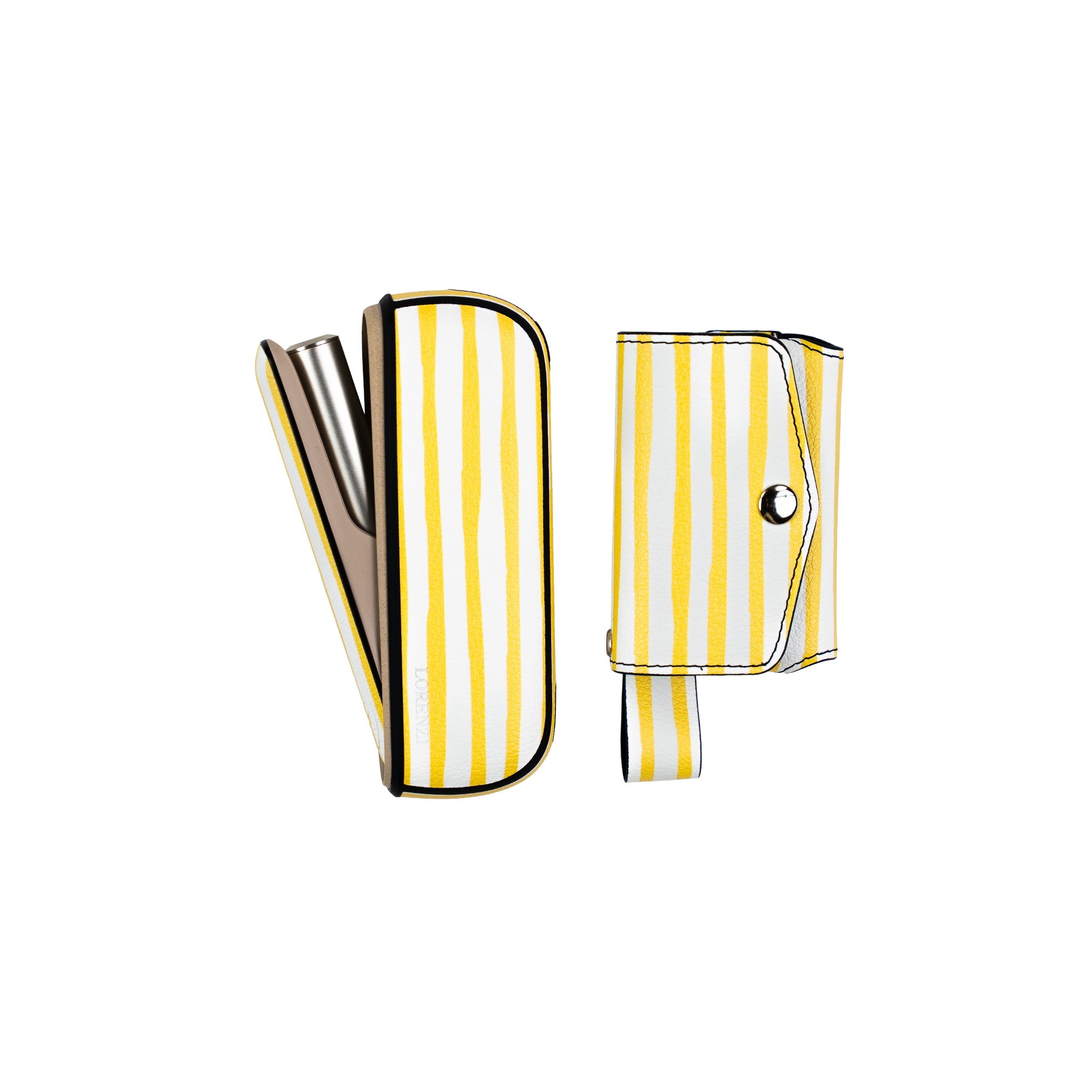 Beach Yellow Case Lorenzi holder set - Lorenzi Paris