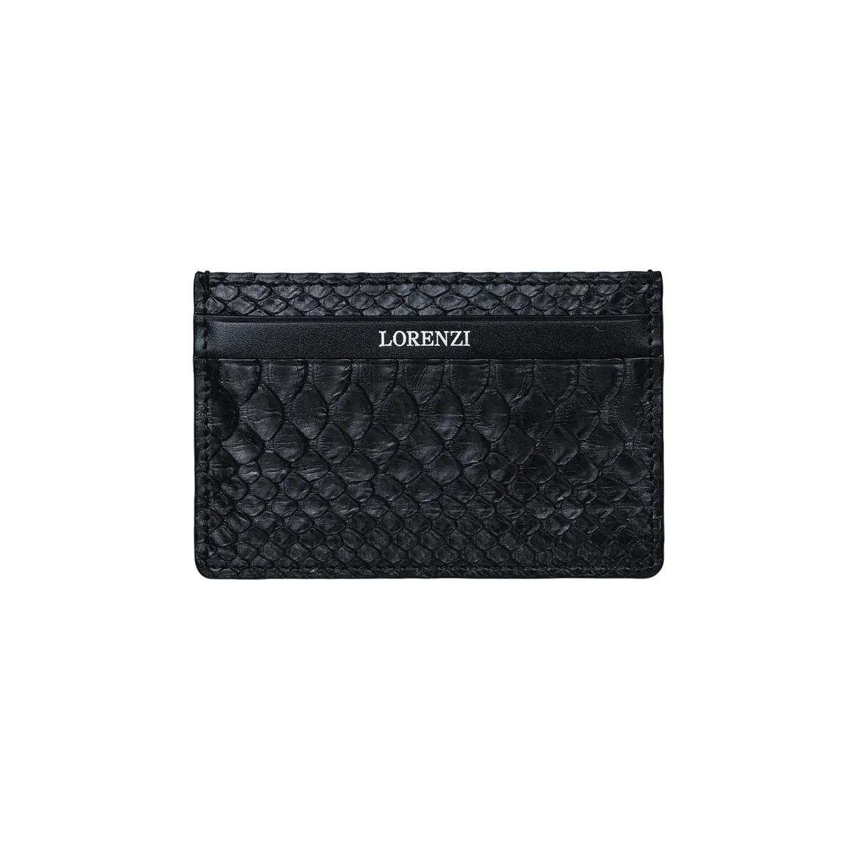 Collection de porte-cartes en cuir python et croco - Lorenzi Paris