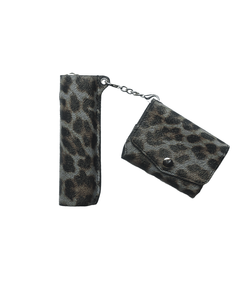 LEOPARD BLACK ONE HOLDER