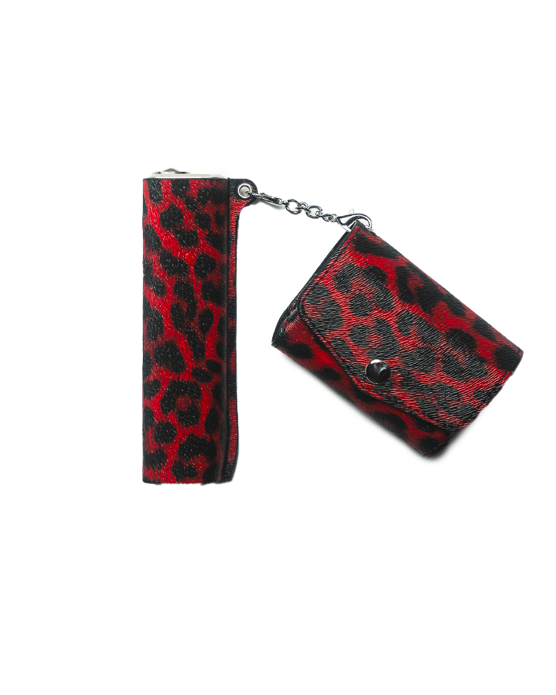 LEOPARD RED ONE HOLDER
