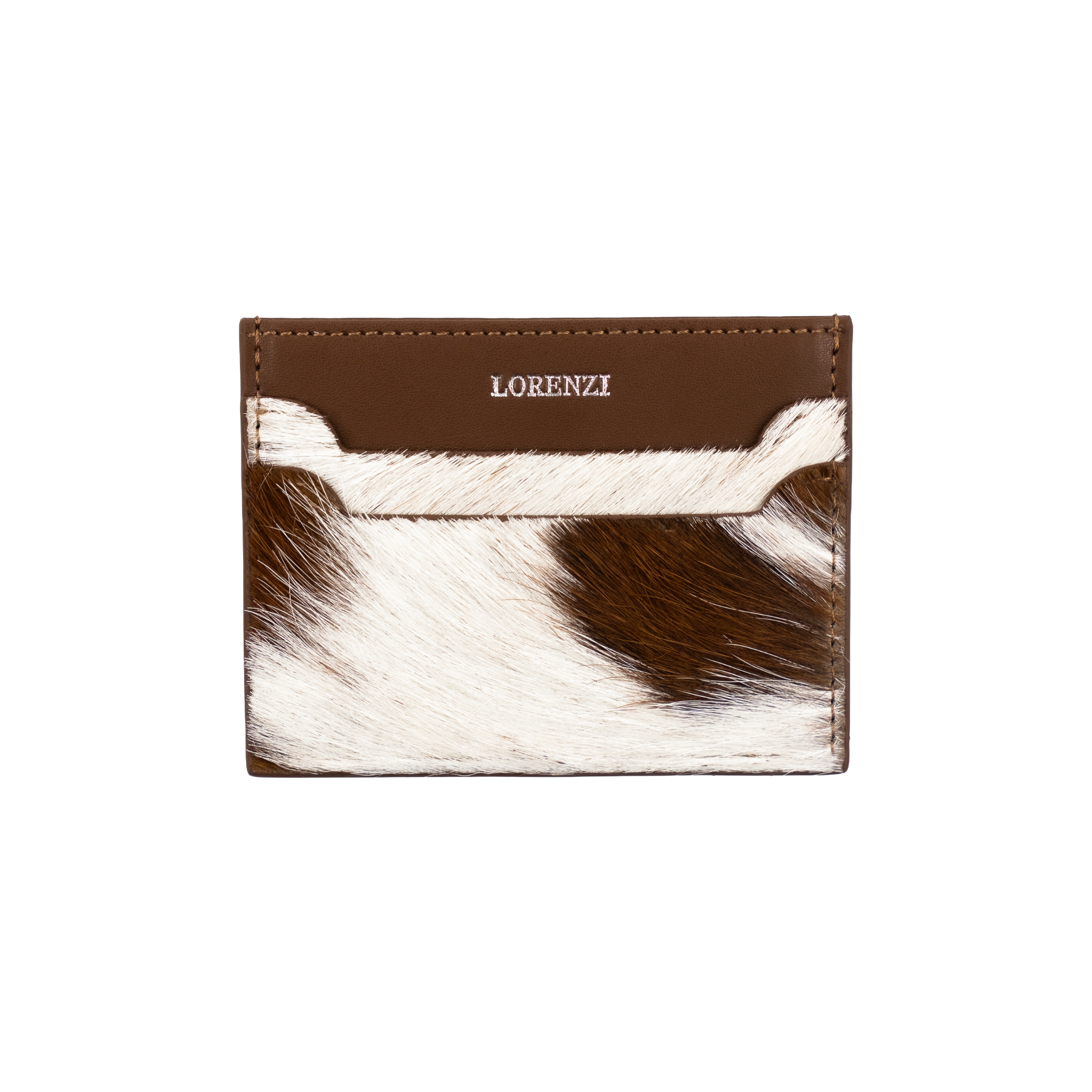 cow leather card holder