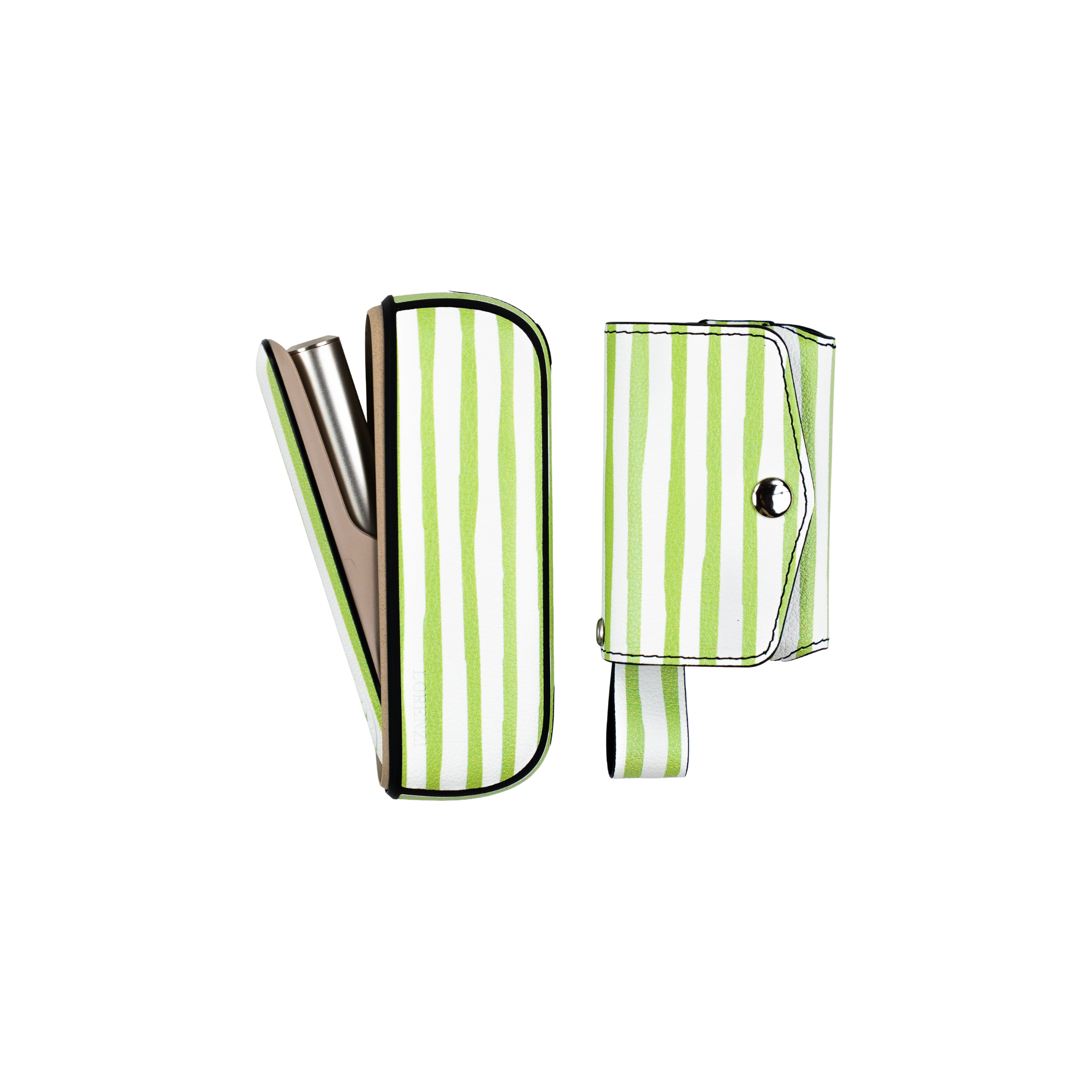 Beach Green Case Lorenzi holder set - Lorenzi Paris