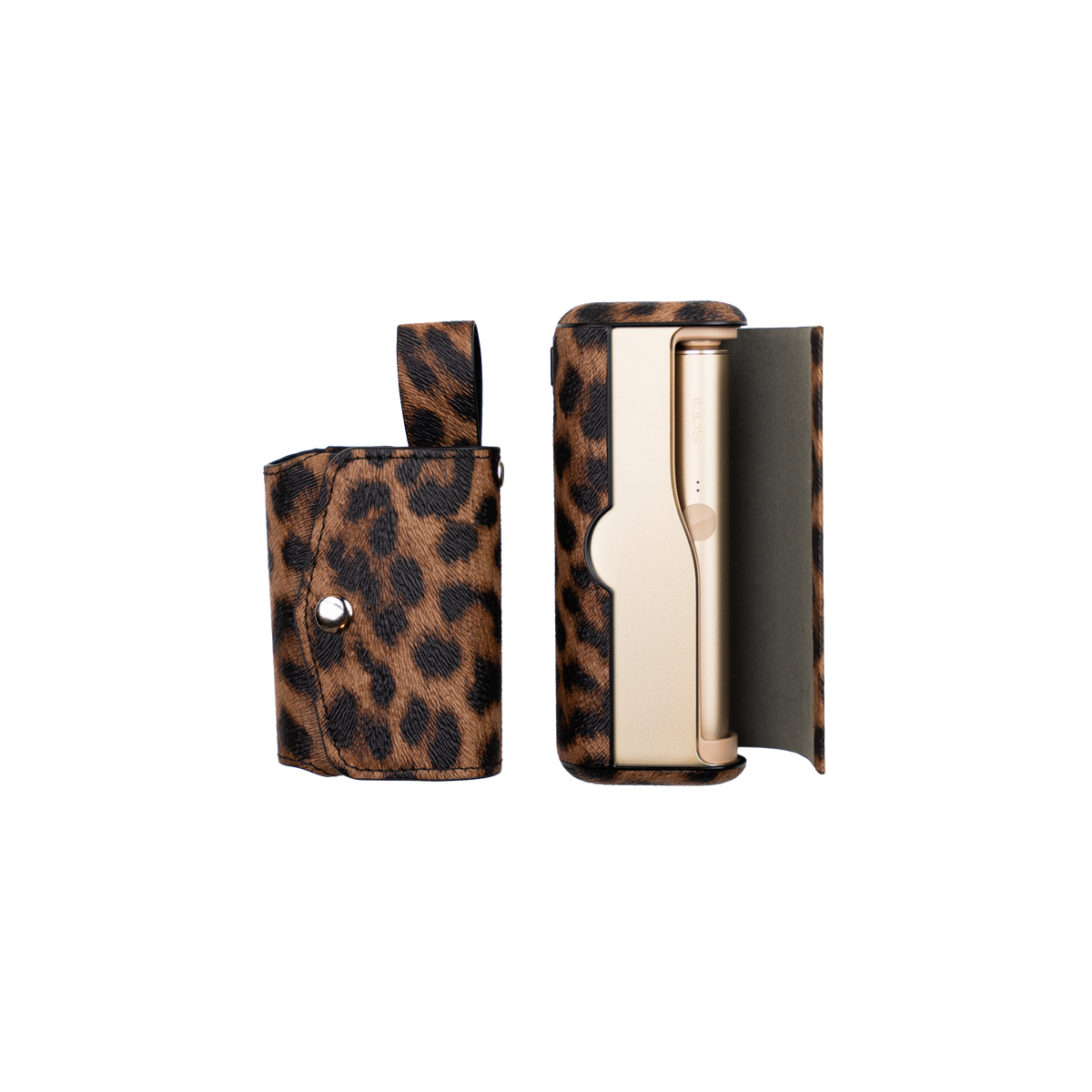 Set holder Lorenzi Prime léopard marron - Lorenzi Paris